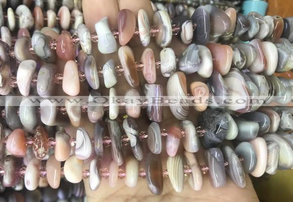 AGBS231 15 inches 10*14mm - 15*20mm nuggets botswana agate beads