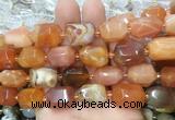 AGBS239 15 inches 13*18mm - 15*20mm faceted nuggets red botswana agate beads