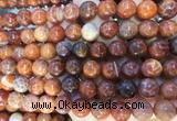 AGBS315 15 inches 10mm round red dragon veins agate beads wholesale