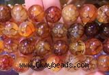 AGBS334 15 inches 14mm round coffee dragon veins agate beads wholesale