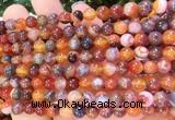 AGBS336 15 inches 6mm round coffee dragon veins agate beads wholesale