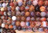 AGBS338 15 inches 10mm round coffee dragon veins agate beads wholesale