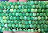AGBS373 15 inches 6mm round green dragon veins agate beads wholesale