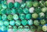 AGBS376 15 inches 12mm round green dragon veins agate beads wholesale