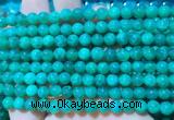 AGBS379 15 inches 6mm round green dragon veins agate beads wholesale