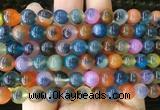 AGBS422 15 inches 8mm faceted round sugar heart agate beads wholesale AGBS422 15 inches 8mm faceted round sugar heart agate beads wholesale