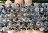 AGBS428 15 inches 8mm faceted round sugar heart agate beads wholesale