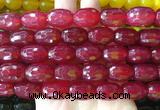 AGBS430 15 inches 13*18mm faceted drum agate beads wholesale AGBS430 15 inches 13*18mm faceted drum agate beads wholesale