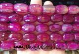 AGBS431 15 inches 13*18mm faceted drum agate beads wholesale AGBS431 15 inches 13*18mm faceted drum agate beads wholesale