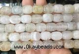 AGBS452 15 inches 12*14mm drum agate gemstone beads wholesale AGBS452 15 inches 12*14mm drum agate gemstone beads wholesale