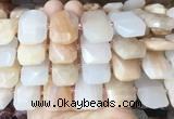 AJBS03 15 inches 15*20mm - 18*25mm faceted freeform pink aventurine beads