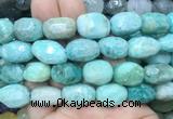 AMBS16 15 inches 12*16mm - 13*18mm faceted nuggets amazonite beads