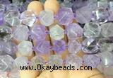 ANBS01 15 inches 10*14mm - 12*15mm faceted nuggets ametrine beads