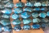 APBS05 15 inches 12*16mm - 15*20mm faceted nuggets apatite beads