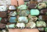 AUBS03 15 inches 13*18mm - 15*20mm faceted nuggets Australia chrysoprase beads