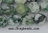 CAA1023 15.5 inches 12mm faceted nuggets tree agate beads
