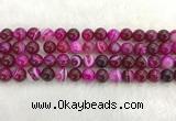 CAA1883 15.5 inches 10mm round banded agate gemstone beads