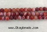 CAA1924 15.5 inches 12mm round banded agate gemstone beads