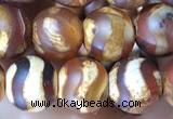 CAA3873 15 inches 8mm round tibetan agate beads wholesale