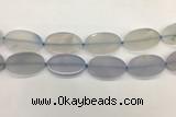 CAA4075 15.5 inches 30*50mm oval blue agate gemstone beads