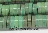 CAA4852 15.5 inches 2*6mm heishi grass agate beads wholesale