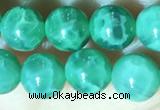 CAA5021 15.5 inches 6mm round green dragon veins agate beads