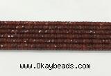 CAA5440 15.5 inches 6*8mm faceted rondelle agate gemstone beads