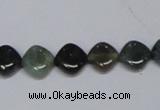 CAB418 15.5 inches 10*10mm rhombic moss agate gemstone beads