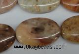 CAG1095 15.5 inches 20*30mm oval Morocco agate beads wholesale