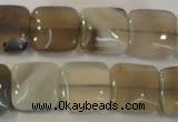 CAG2450 15.5 inches 14*14mm square Chinese botswana agate beads
