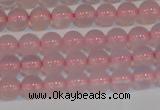 CAG7149 15.5 inches 4mm round pink agate gemstone beads