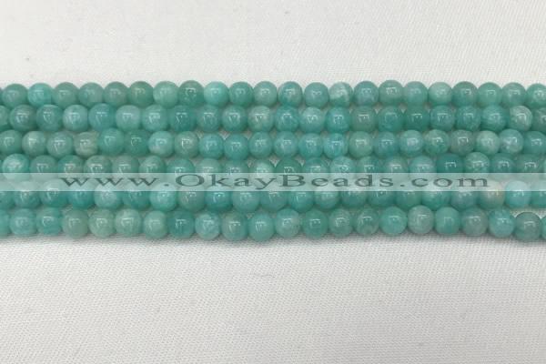 CAM1690 15.5 inches 4mm round natural amazonite gemstone beads