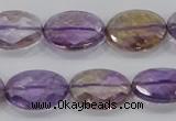 CAN33 15.5 inches 13*18mm faceted oval natural ametrine beads