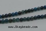 CAP51 15.5 inches 4mm round dyed apatite gemstone beads wholesale