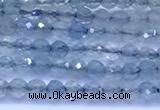 CAQ960 15 inches 2mm faceted round aquamarine beads