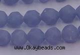 CAS211 15.5 inches 8mm faceted nuggets blue angel skin gemstone beads