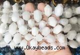 CBBS215 Top drilled 7*16mm - 11*25mm hexahedral prism moonstone beads wholesale