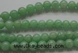CBJ342 15.5 inches 6mm round AAA grade natural jade beads