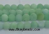 CBJ80 15.5 inches 4mm round matte jade gemstone beads wholesale