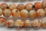 CCA52 15.5 inches 10mm round orange calcite gemstone beads wholesale