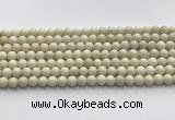 CCB821 15.5 inches 6mm round ivory jasper gemstone beads wholesale