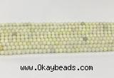 CCB827 15.5 inches 4mm round ivory jasper gemstone beads wholesale