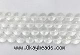 CCBS07 15 inches 14mm faceted round white crystal beads wholesale