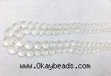 CCBS11 15 inches 6mm - 18mm faceted round white crystal beads wholesale