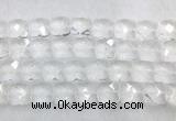 CCBS17 15 inches 16mm faceted square white crystal beads wholesale