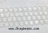 CCBS22 15 inches 14mm faceted coin white crystal beads wholesale CCBS22 15 inches 14mm faceted coin white crystal beads wholesale
