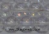 CCC402 15.5 inches 8mm round AB-color white crystal beads