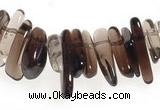 CCH15 16 inches smoky quartz chips gemstone beads wholesale
