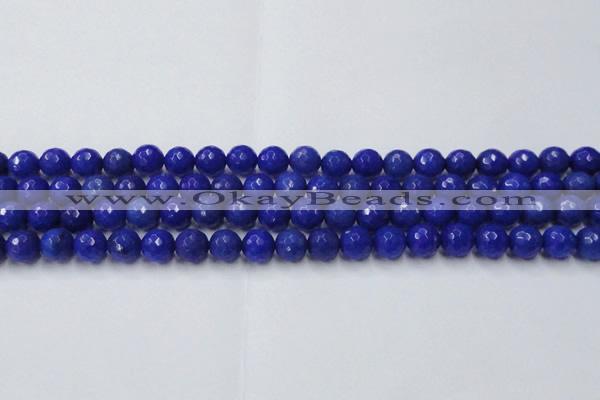CCN2067 15 inches 10mm faceted round candy jade beads wholesale