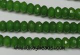CCN2107 15.5 inches 5*8mm faceted rondelle candy jade beads